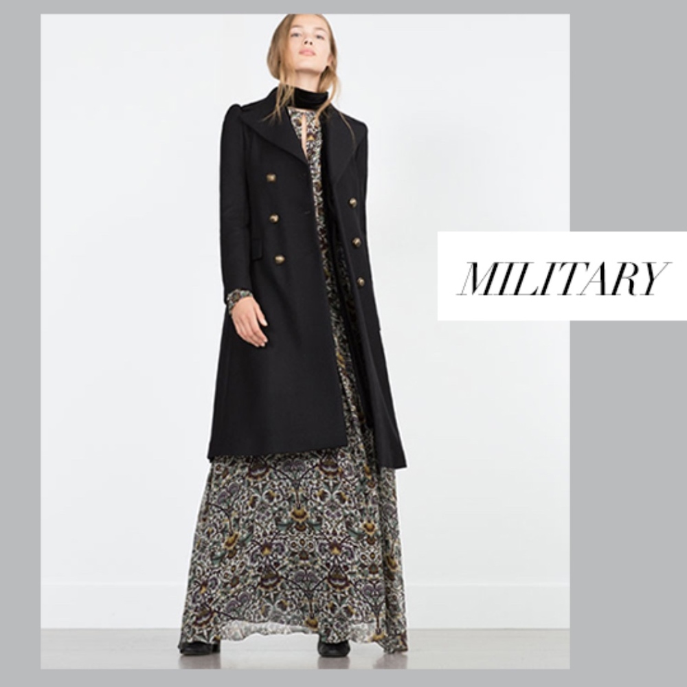 Zara Military Inspired Coat